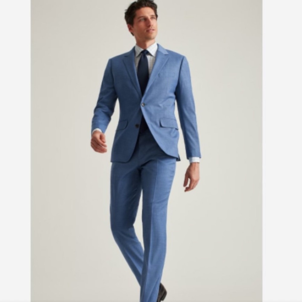 BONOBOS - Jetsetter Stretch Wool Suit, 40R Jacket with 33” Matching Pant